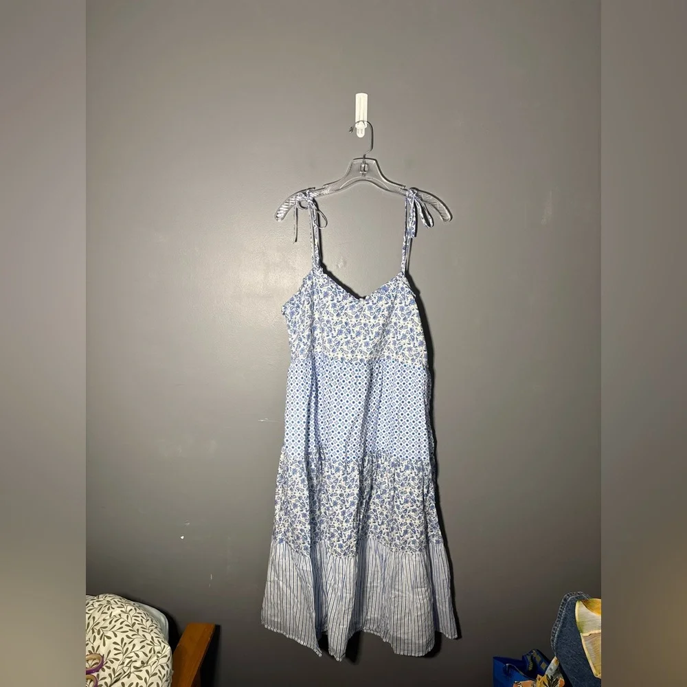 J.Crew Ruffle Tiered Maxi CoverUp Dress Women’s Size Small - Picture 2 of 4